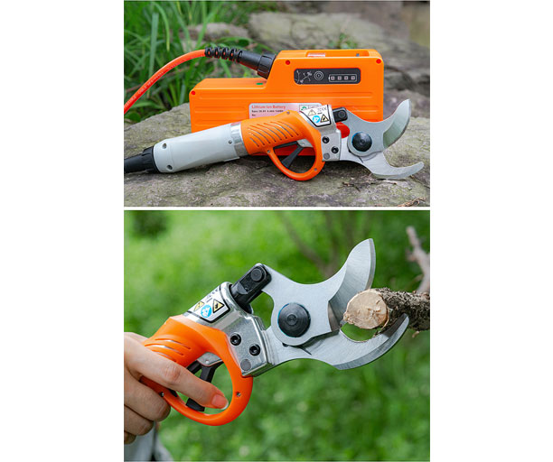 450W Cordless Electric Pruning Shears Handheld Garden Branch Shears Tools